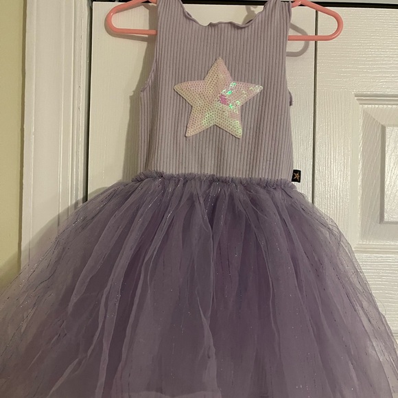 Purple Star Kids Dress - Picture 2 of 6